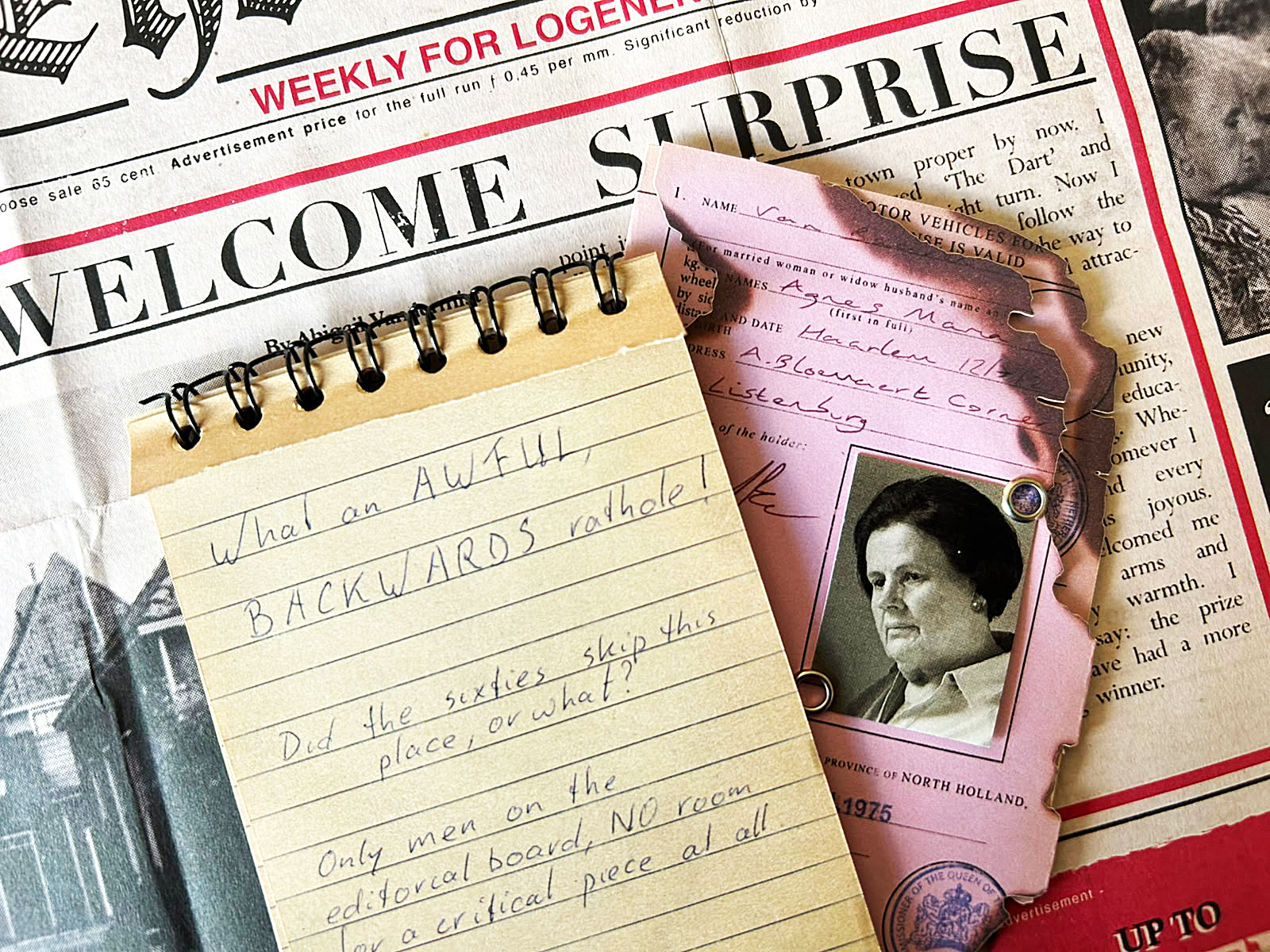 Ein Auszug des Spielsmaterials aus dem Krimispiel The Vandermist Dossier.