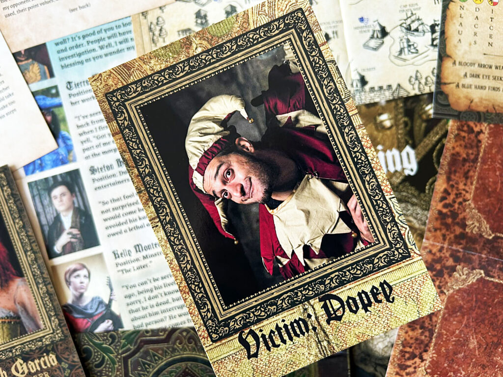 Ein Foto von Dopey, dem namensgebenden Hofnarr aus „Death of a Fool“.
