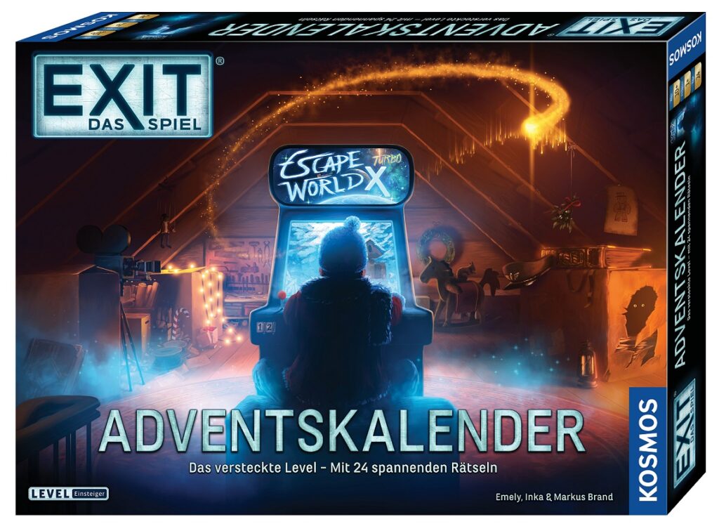 Der Adventskalender „Das versteckte Level“ von Kosmos.