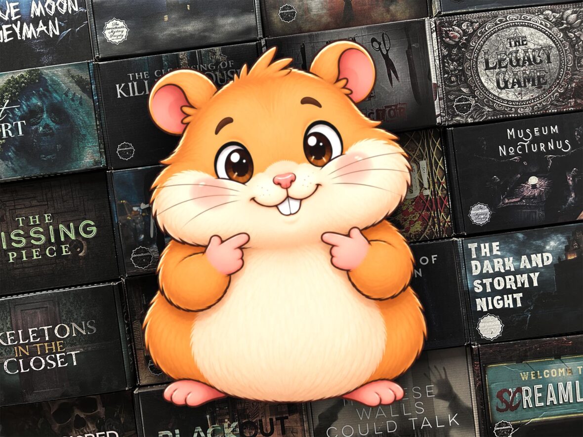 Eine Illustration für die Rubrik Über mich im Blog Puzzle Hamster.