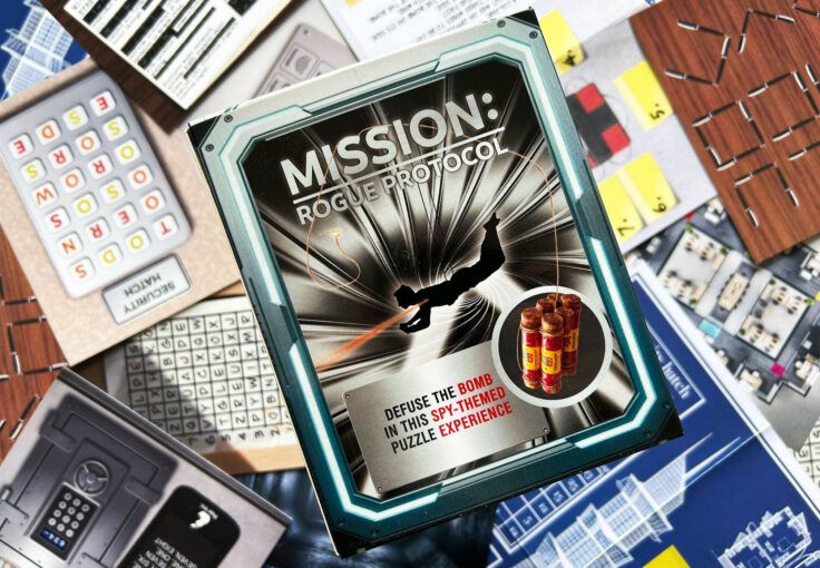 Mission Rogue Protocol Red Herring Games Rätselspiel Schachtel