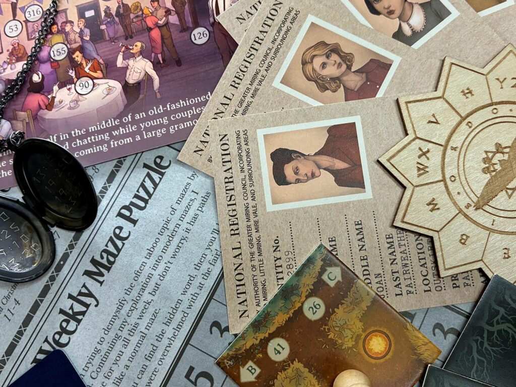 Game materials from PostCurious’ “The Witching Hour”.