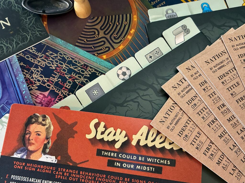 Game materials from PostCurious’ “The Witching Hour”.